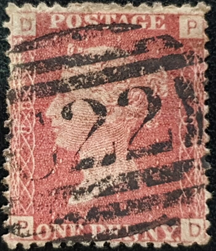 Great Britain Queen Victoria 1864 SG43 1d red Plate 88 PD used