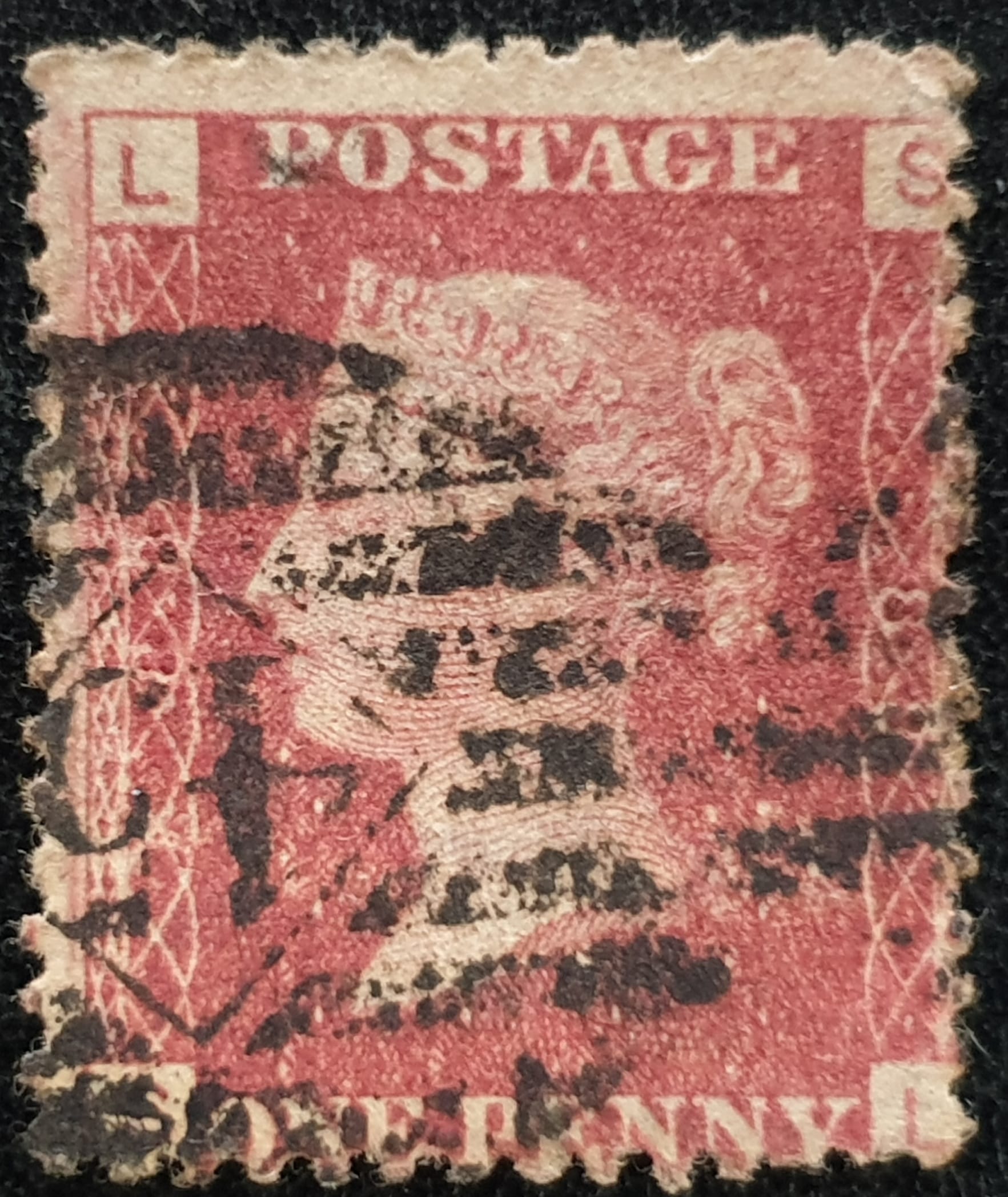 Great Britain Queen Victoria 1864 SG43 1d red Plate 88 SL used