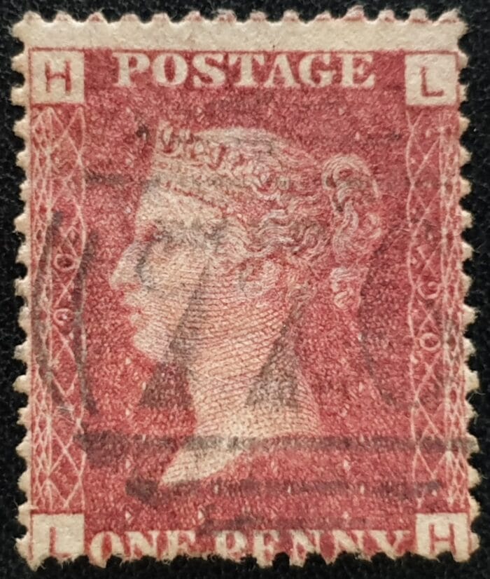 Great Britain Queen Victoria 1864 SG43 1d red Plate 90 LH used