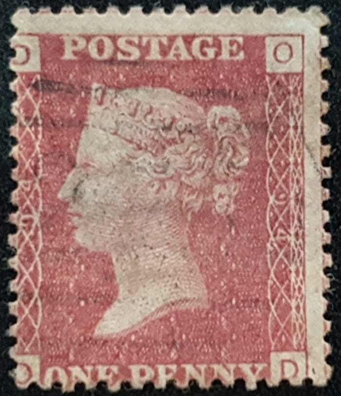 Great Britain Queen Victoria 1864 SG43 1d red Plate 94 OD used