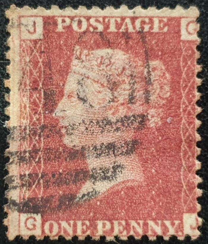 Great Britain Queen Victoria 1864 SG43 1d red Plate 97 GJ used