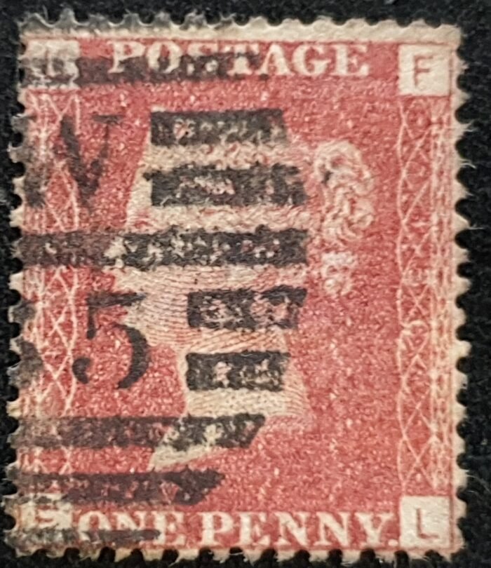 Great Britain Queen Victoria 1864 SG43 1d red Plate 136 FL used