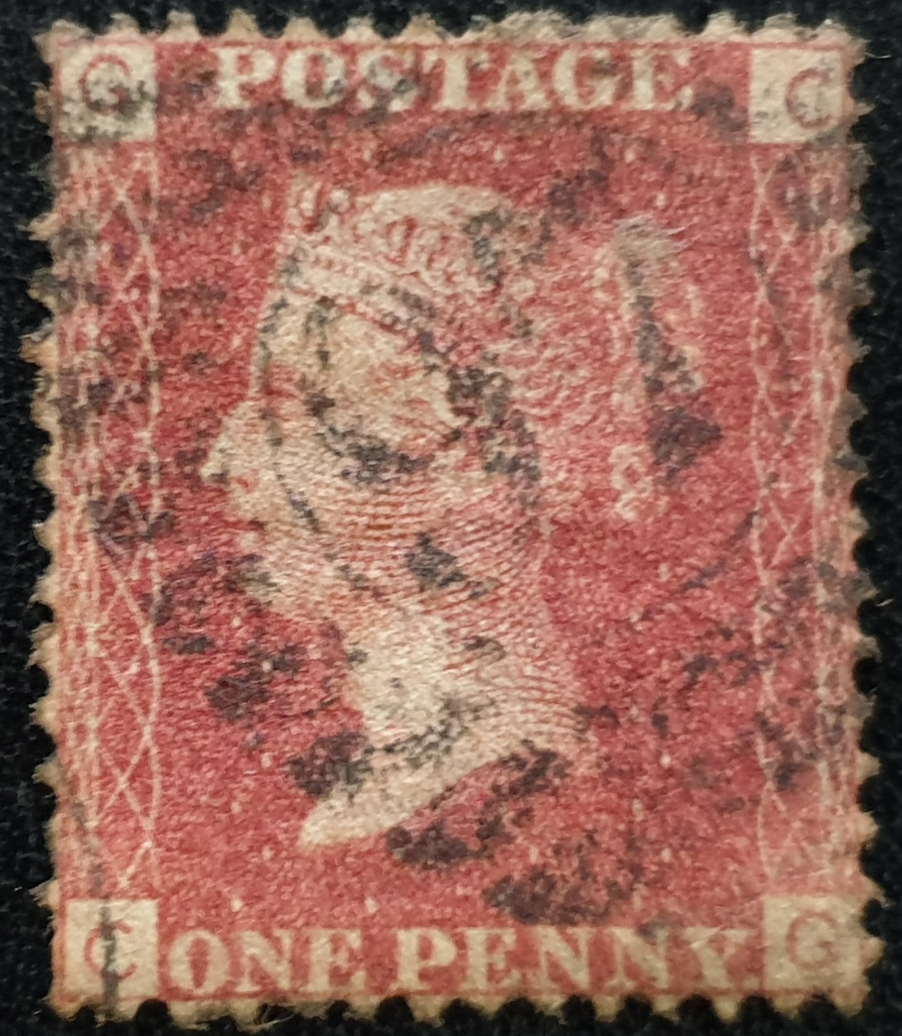 Great Britain Queen Victoria 1864 SG43 1d red Plate 145 CG used