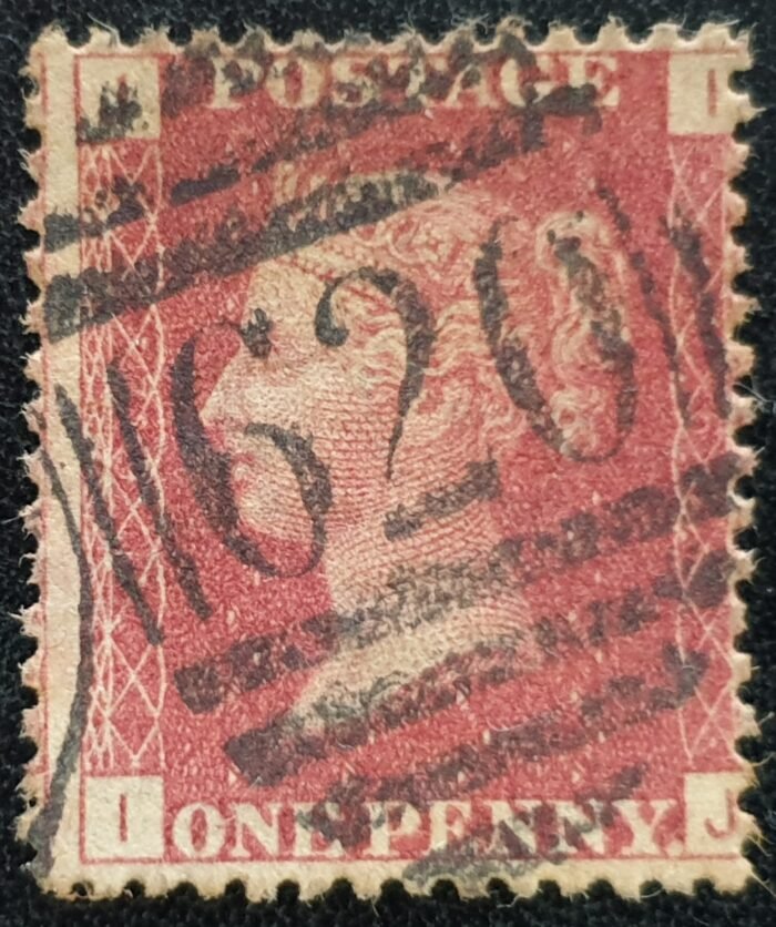 Great Britain Queen Victoria 1864 SG43 1d red Plate 162 IJ used