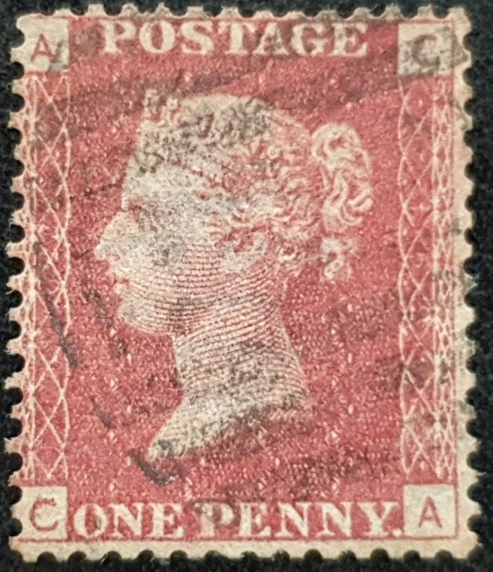 Great Britain Queen Victoria 1864 SG43 1d red Plate 162 CA used