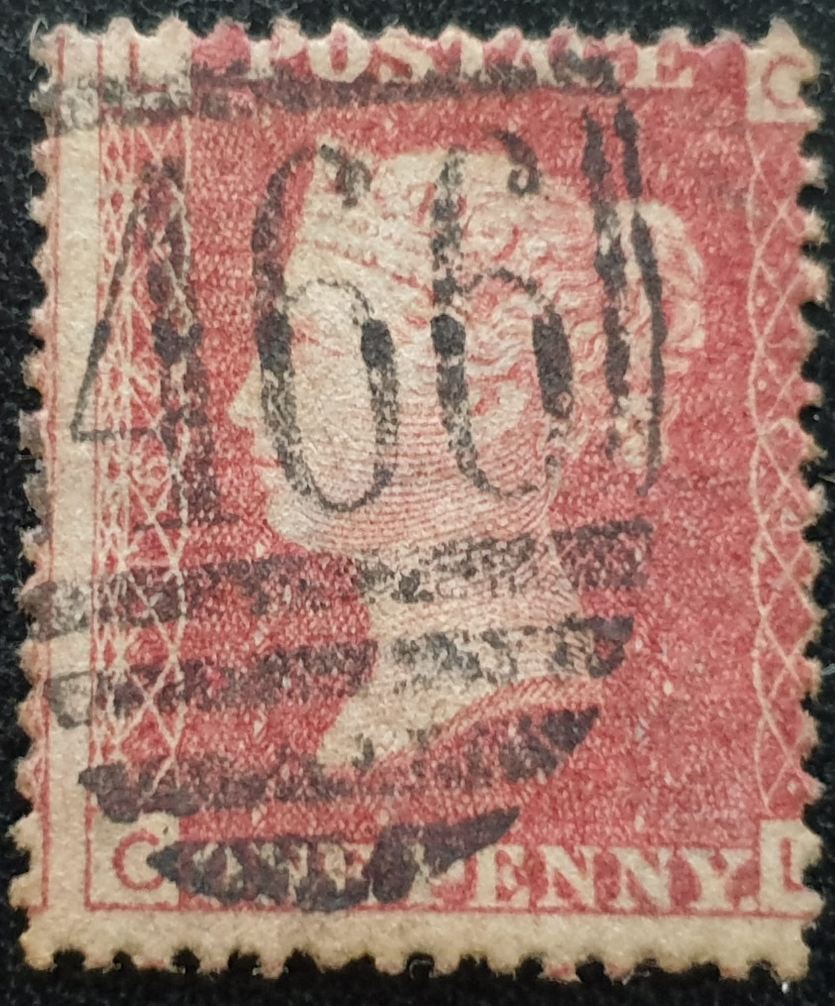 Great Britain Queen Victoria 1864 SG43 1d red Plate 164 CL used