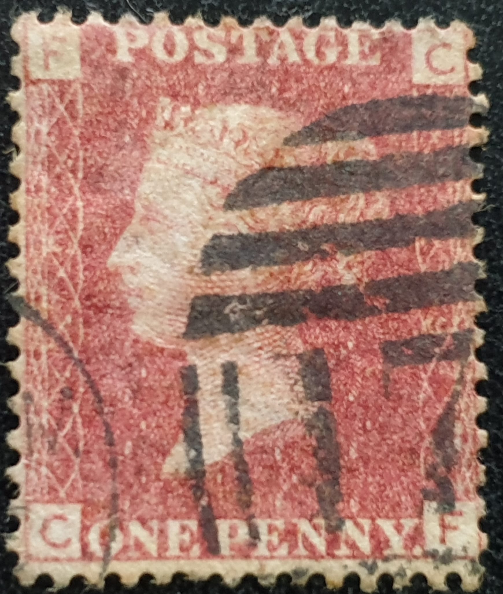 Great Britain Queen Victoria 1864 SG43 1d red Plate 179 CF used