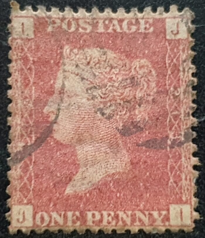 Great Britain Queen Victoria 1864 SG43 1d red Plate 213 JI used