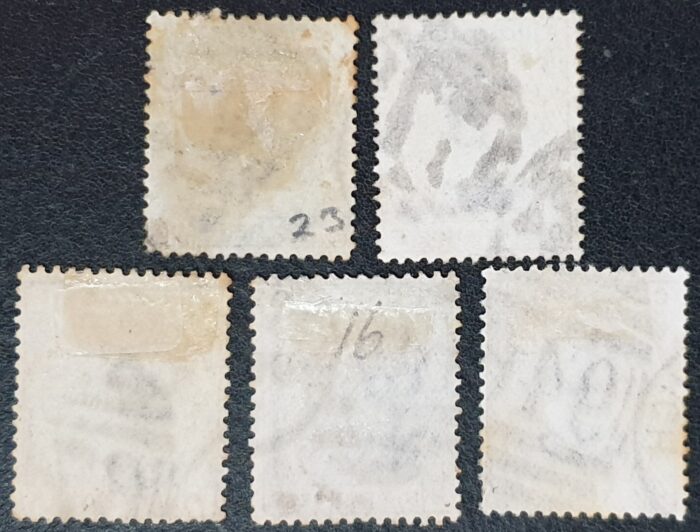 Great Britain Queen Victoria 6d grey SG147 Plates 13 to 17 used stamps CV £540 - Image 2