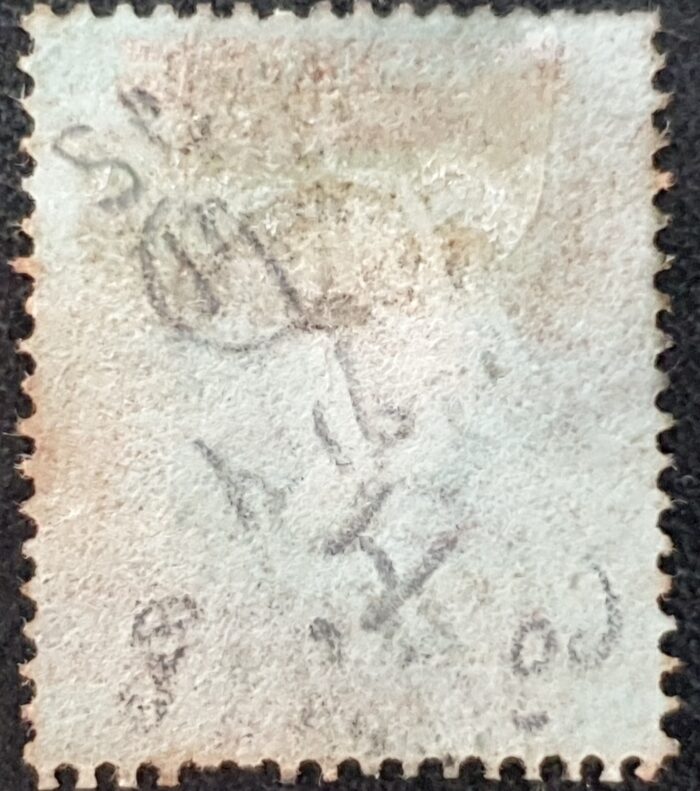 Great Britain Queen Victoria 1854 SG17 1d red-brown (Die I) SC16 used stamp - Image 2