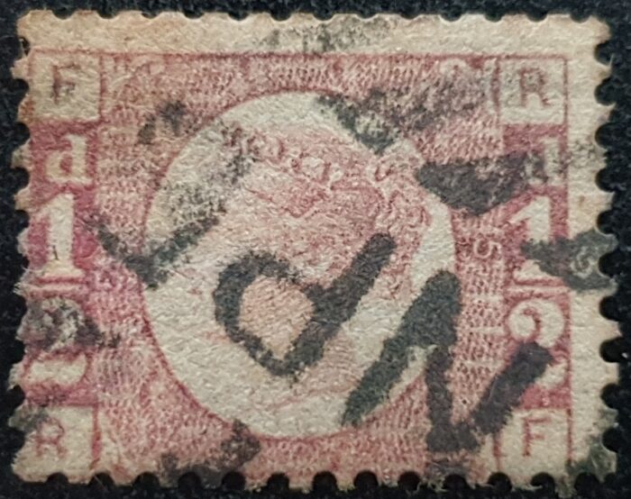 Great Britain Queen Victoria SG48 1/2d rose red Plate 5 RF used
