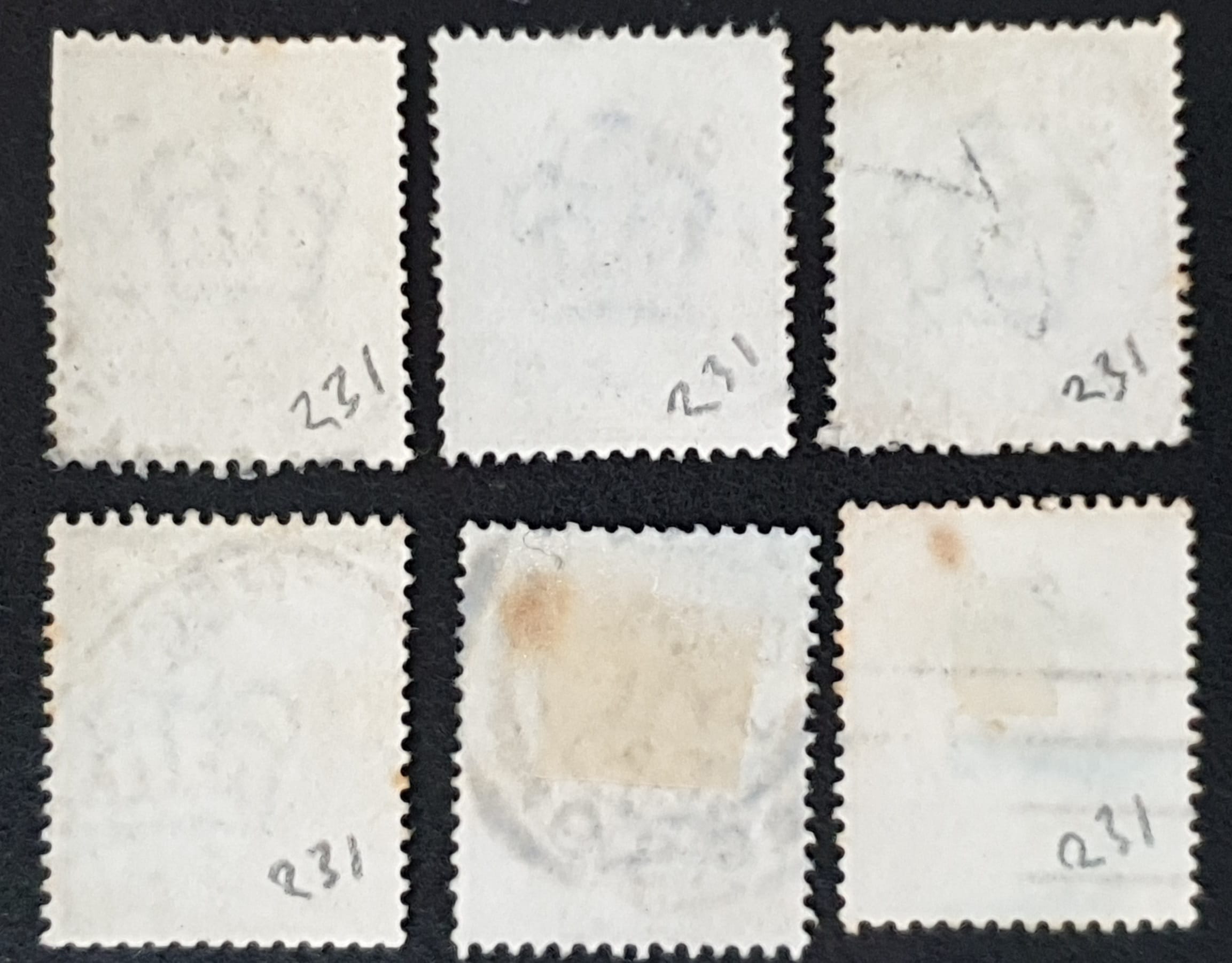 Great Britain King Edward VII SG231 2½d pale ultramarine used stamps - Image 2