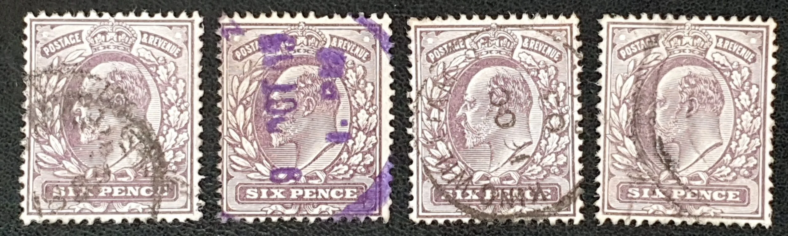 Great Britain King Edward VII 1902 SG245 6d. pale dull purple used stamps