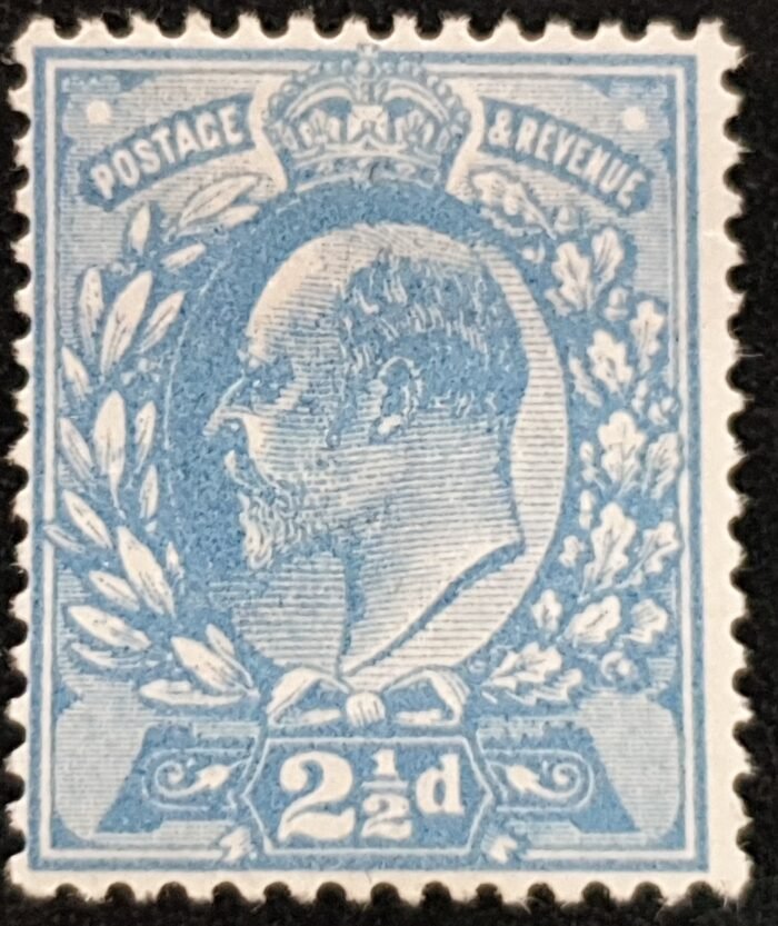 Great Britain King Edward VII 1911 SG276 SPEC M17(2), 2½d bright blue M/M
