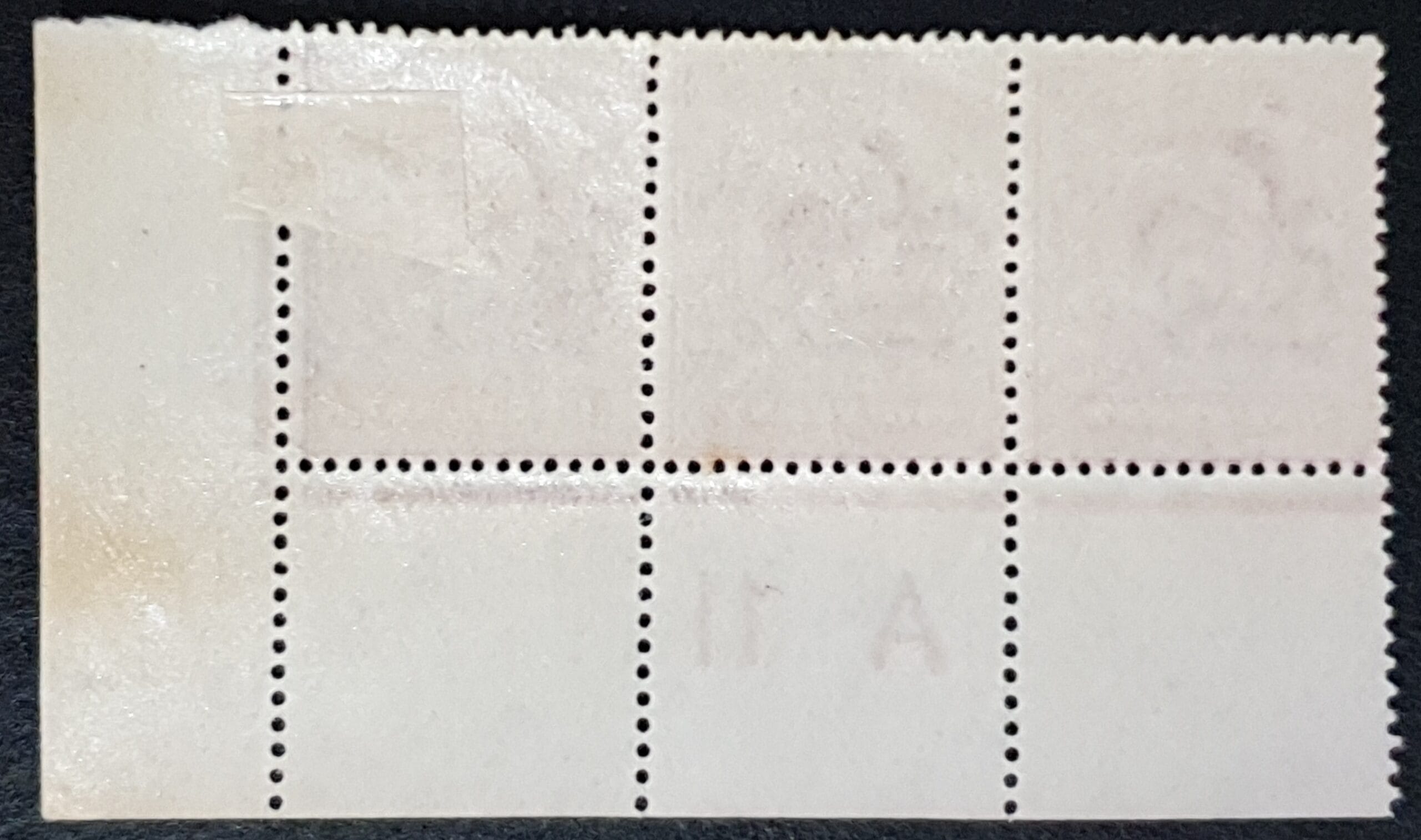 Great Britain King Edward 1911 SG281 1d Rose-Carmine P15x14 SG281 Control strip A11 M/M - Image 2