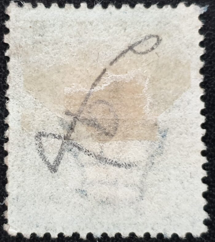 Great Britain Queen Victoria SG45 2d blue Letters CF Plate 9 used - Image 2