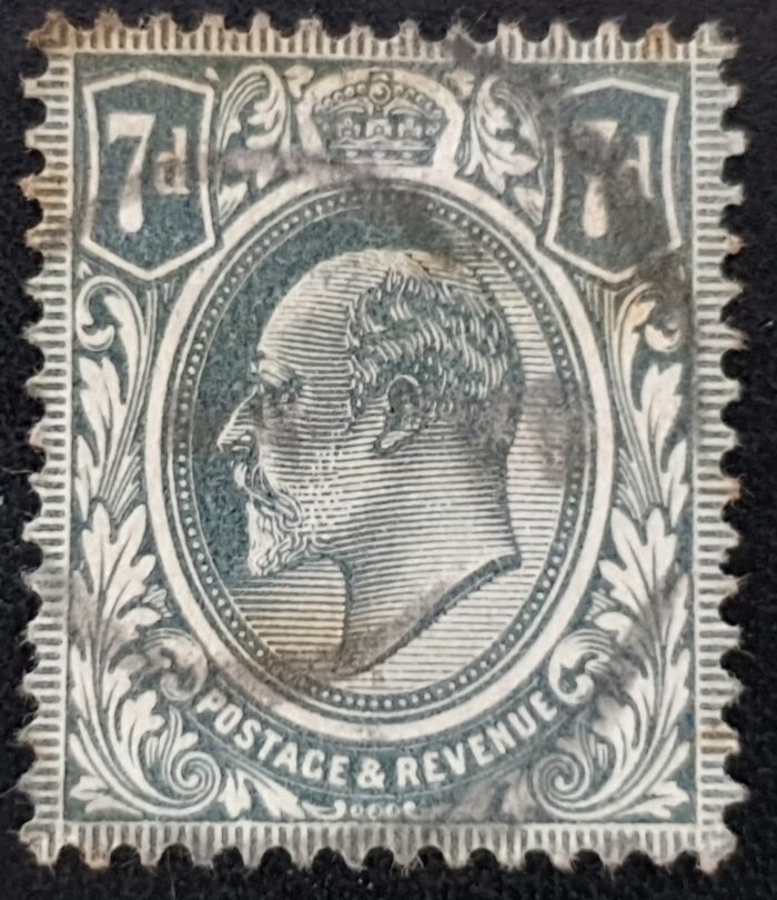 Great Britain King Edward VII SG305 SPEC M38(2), 7d slate-grey USED