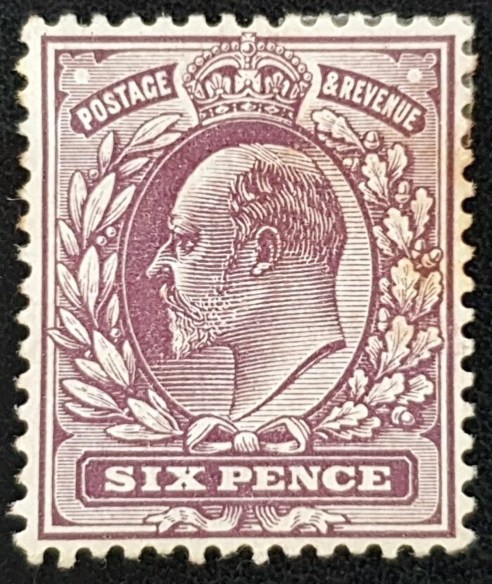 Great Britain King Edward VII 1912 SG298 SPEC M33(2), 6d reddish purple M/M