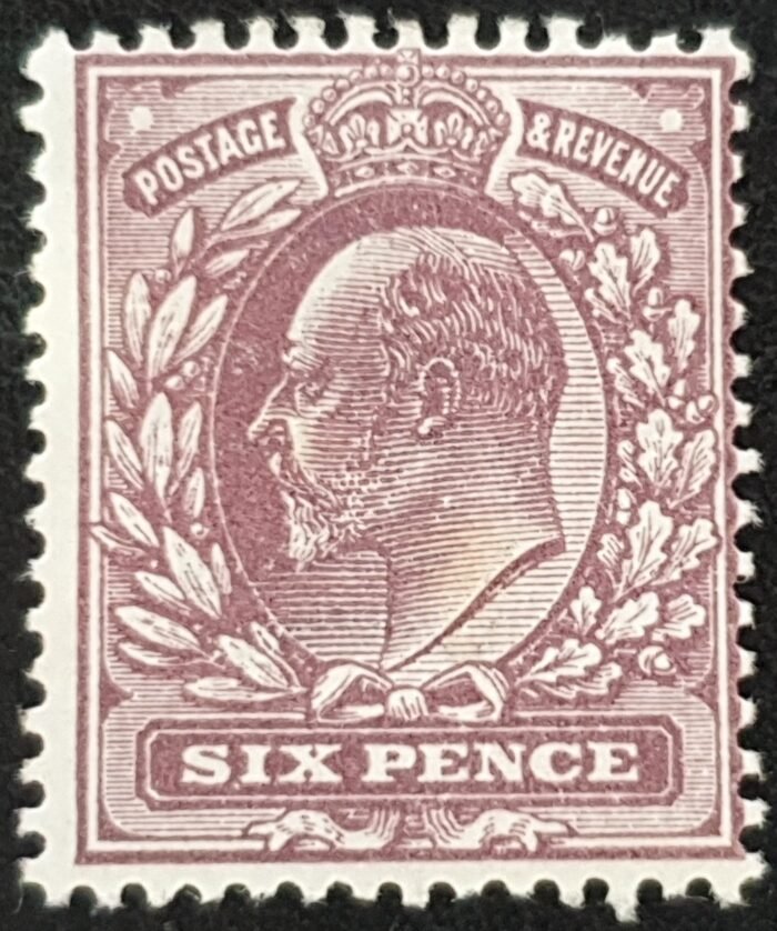 Great Britain King Edward VII 1912 SG298 SPEC M33A(5), 6d pale reddish purple M/M