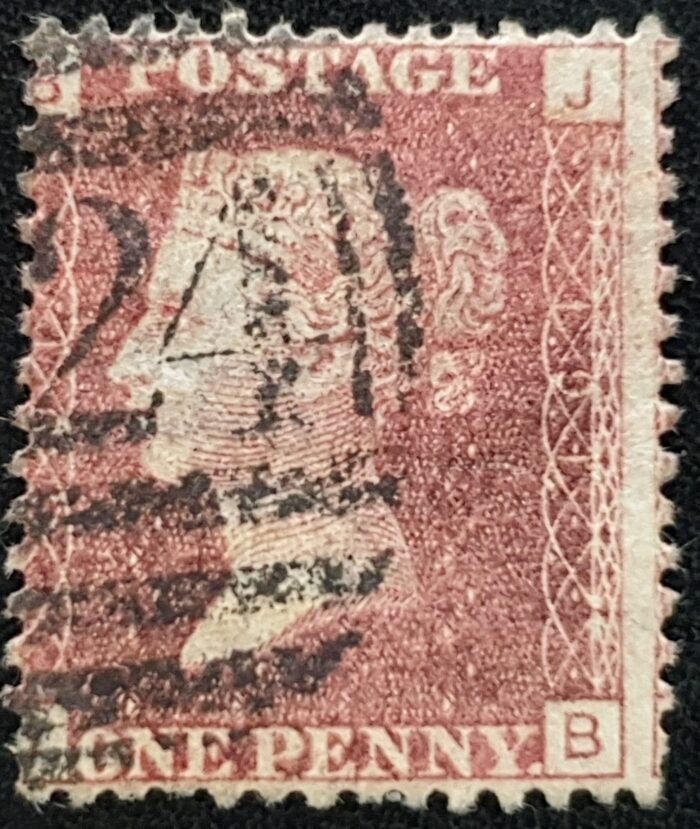Great Britain Queen Victoria 1864 SG43 1d red Plate 191 JB used