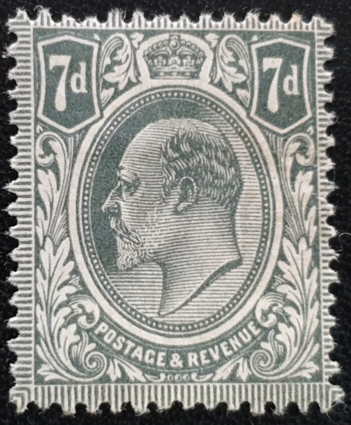 Great Britain King Edward VII 1912 SG305 SPEC M38(2), 7d slate-grey, M/M