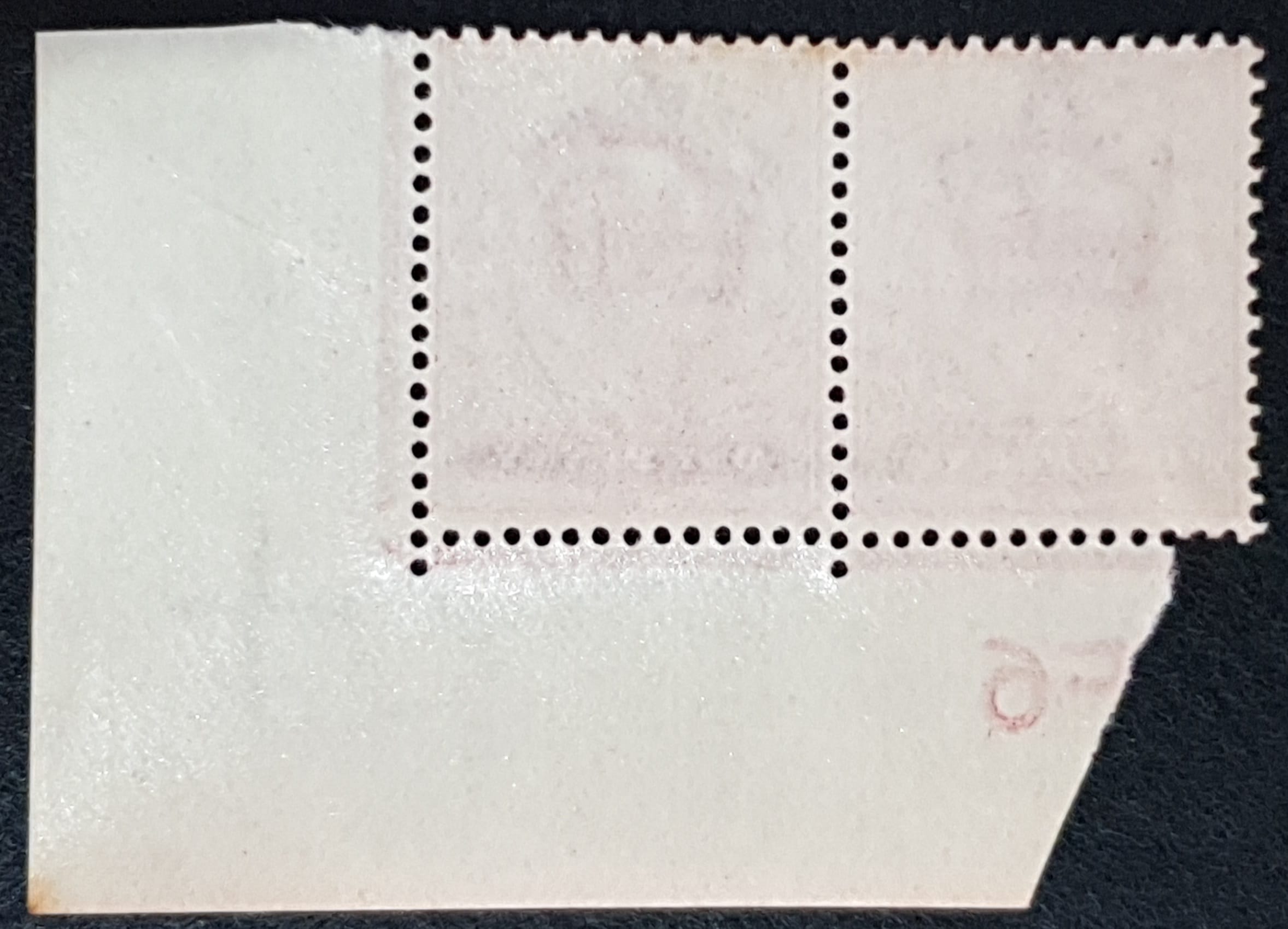 Great Britain King Edward VII 1902 SG219 1d scarlet F6 Corner Pair Controls MNH - Image 2