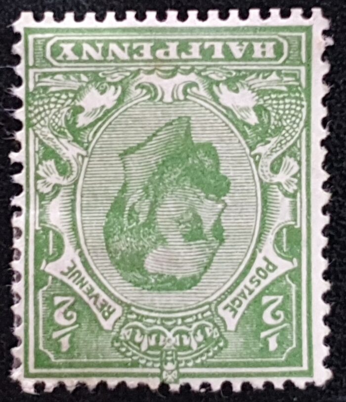 Great Britain King George V SG324wi ½d yellow green Die B M/M