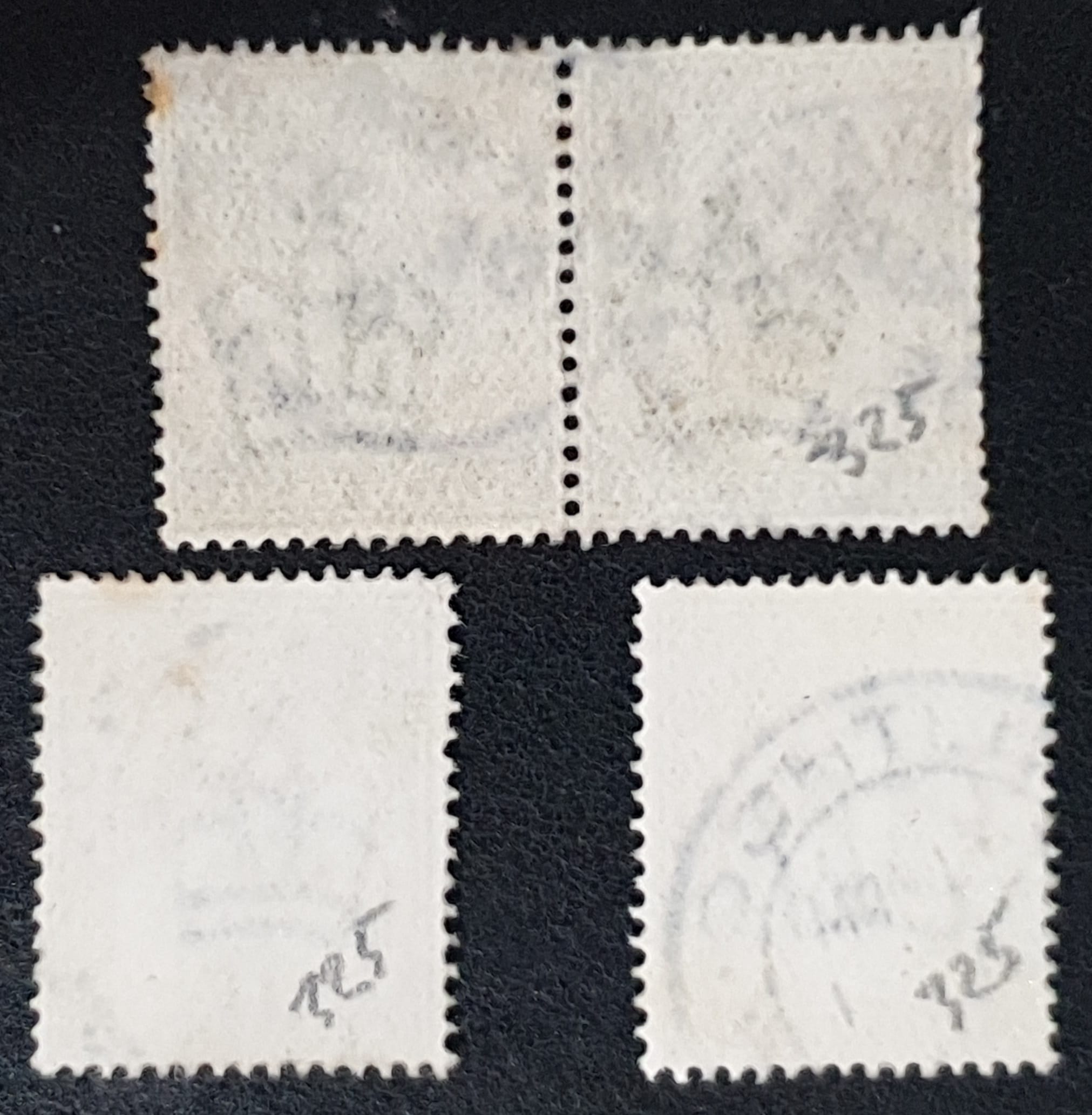 Great Britain King George V SG325 SPEC N2(6), ½d deep green Die B Used Stamps - Image 2