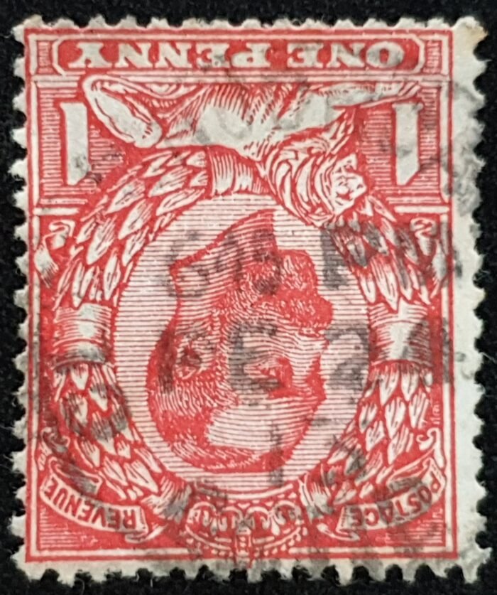 Great Britain King George V 1911 SG332wi 1d scarlet (Die B) Used