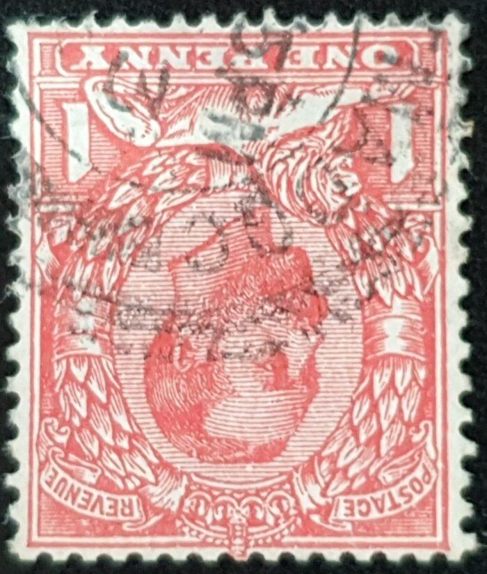 Great Britain King George V SG336wi SPEC N10(1), 1d scarlet Cat £30. WMK INV FU