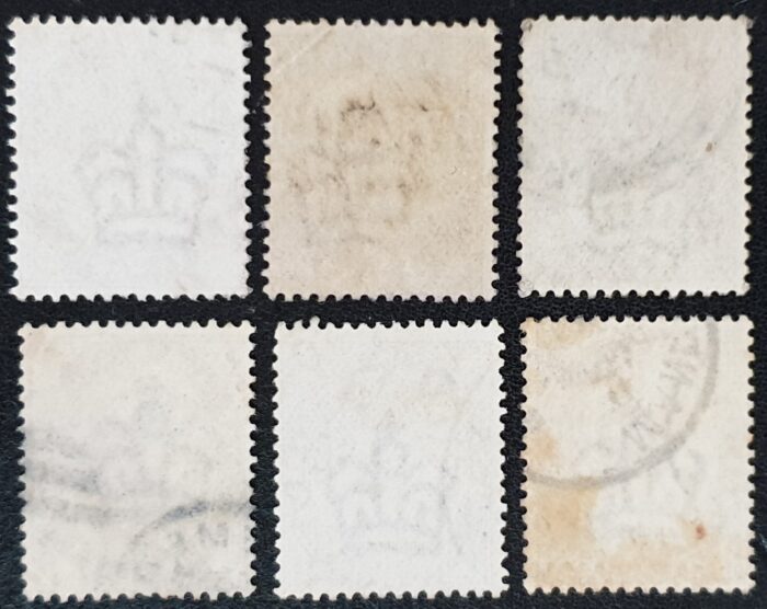 Great Britain Queen Victoria SG172/4 1d lilac/mauve 16 dots used stamps - Image 2