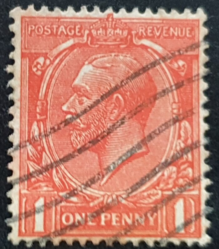 Great Britain King George V 1912 SG361 SPEC N16(14), 1d scarlet-vermilion, FINE USED. Cat £50.