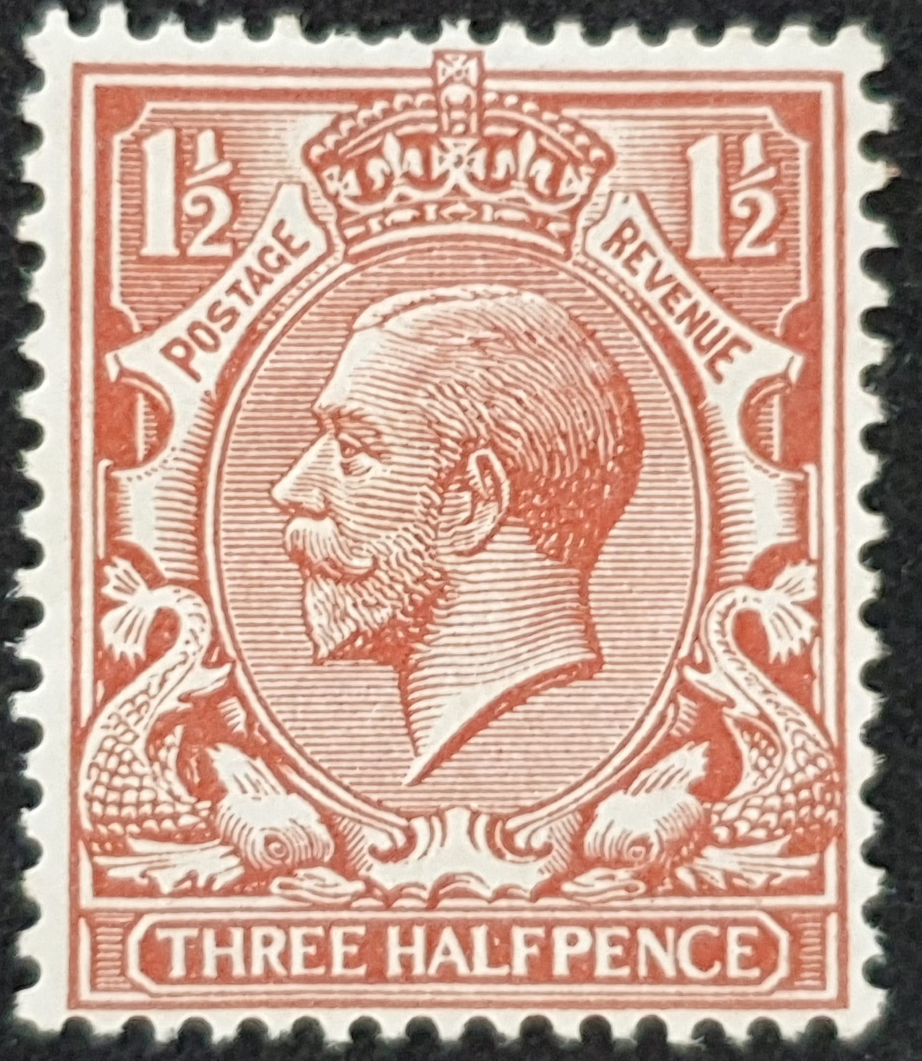 Great Britain King George V SG362 SPEC N18(1), 1½d red-brown M/M