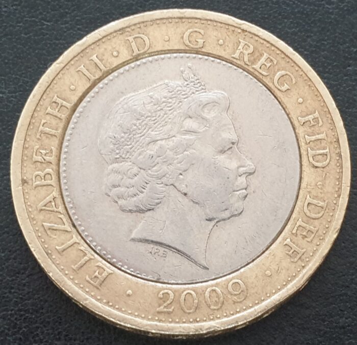 GB 2009 £2 Robert Burns Circulated Coin - Image 2