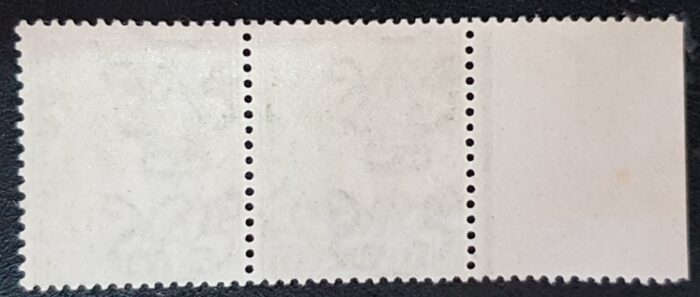 Great Britain King George V SG354wi  ½d yellow green Wmk. Inverted Control Pair MNH - Image 2