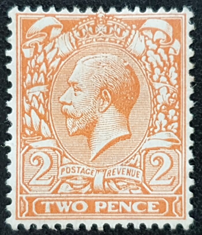 Great Britain King George V SG368 SPEC N19(4), 2d pale orange DIE I, M/M