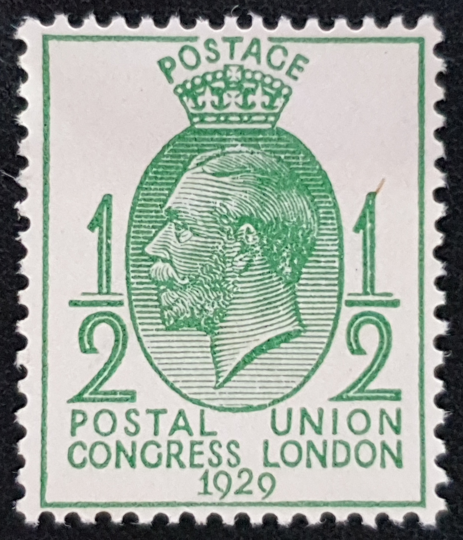 Great Britain King George V 1929 SG434 ½d. POSTAL UNION CONGRESS, LONDON - LMM