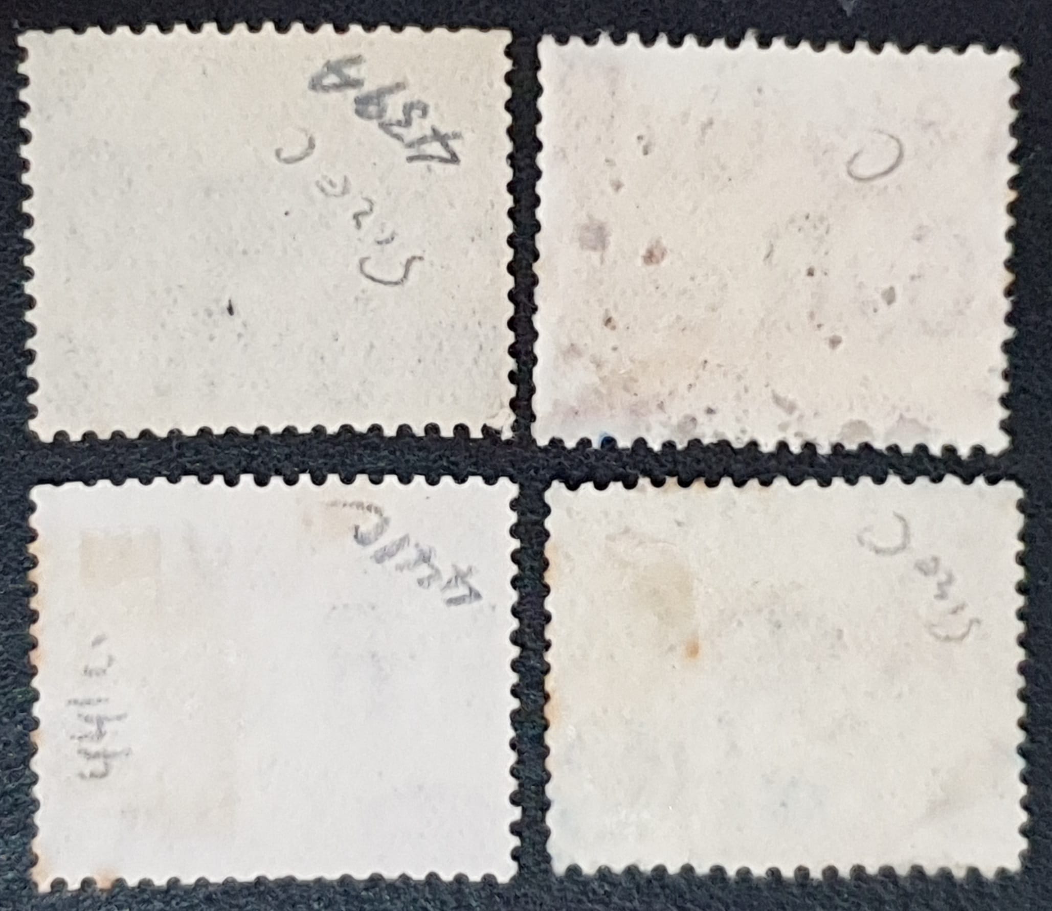 Great Britain King George V 1934 SG439a/442b Set of 4 Sideways Watermark Size C Used - Image 2