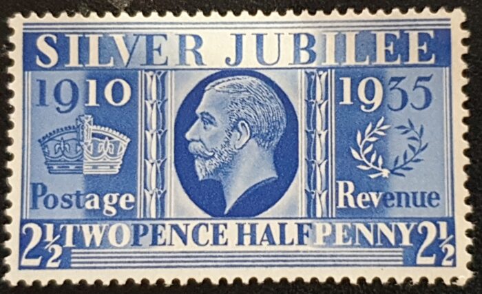Great Britain King George V 1935 SG456 2½d SILVER JUBILEE Type I M/M