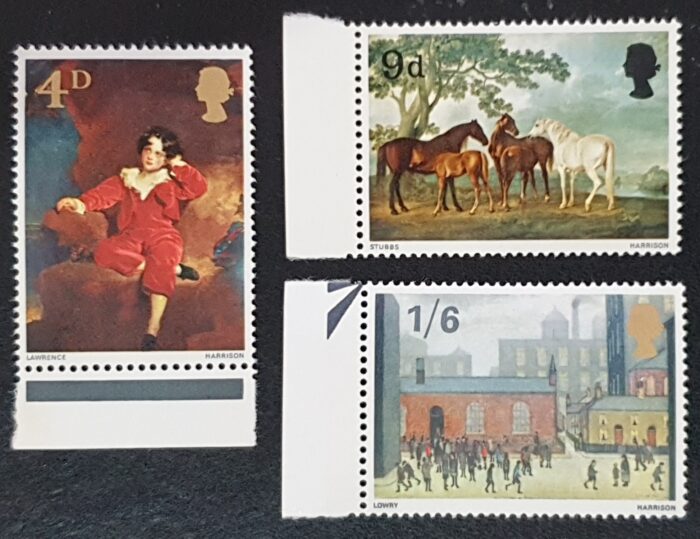 Great Britain Queen Elizabeth II 1967 'British Paintings' SG748/50 Set of 3 MNH