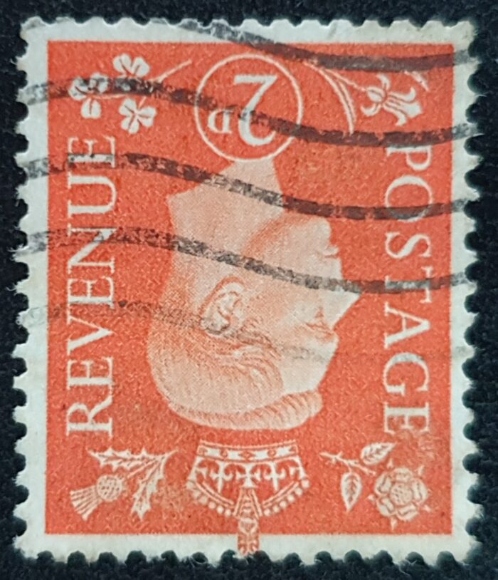 Great Britain King George VI 1938 SG465wi 2d orange Watermark Inverted Used