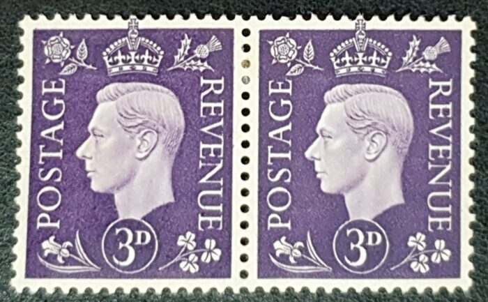 Great Britain King George VI 1938 SG467 3d violet LMM Pair