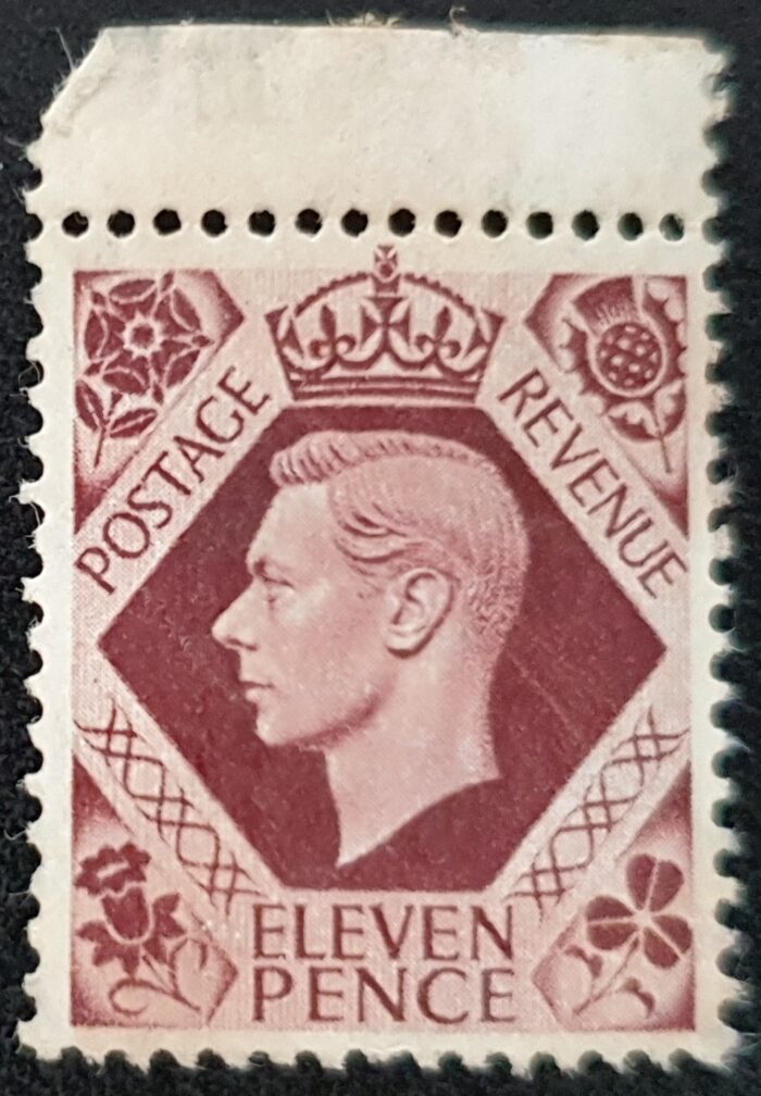 Great Britain King George VI 1947 SG474a 11d plum MNH