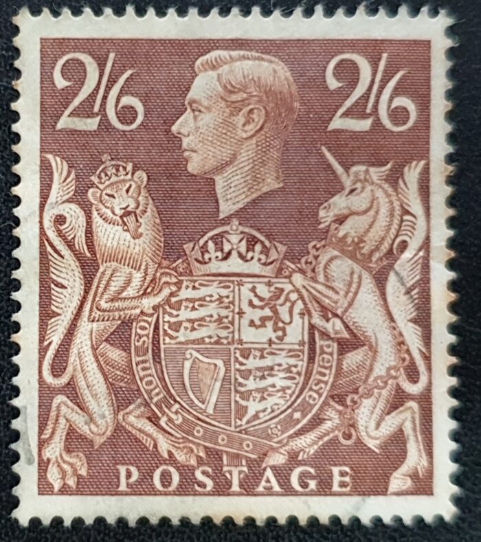 Great Britain King George VI 1939 SG476 2s.6d. brown Lightly Used