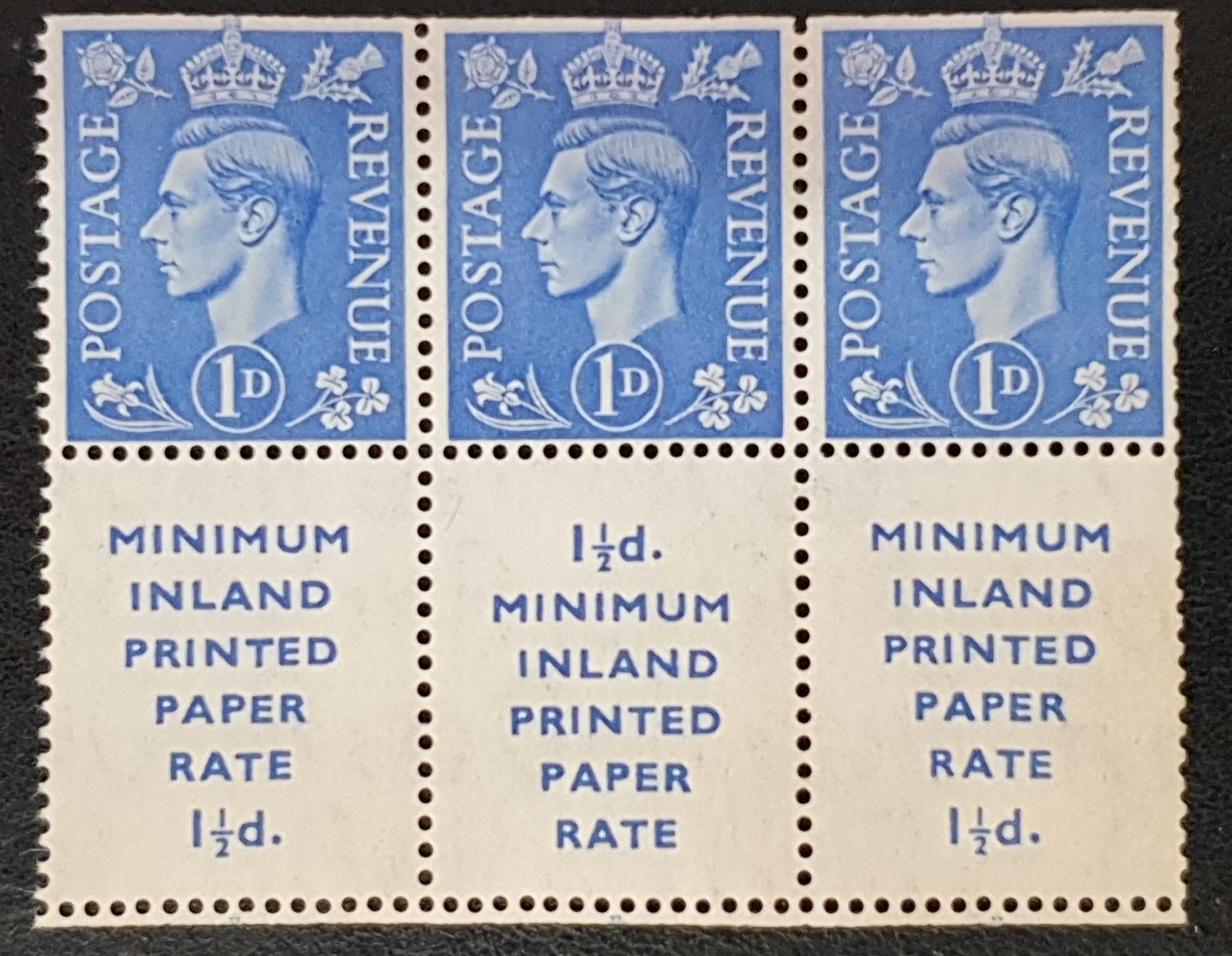 Great Britain King George VI 1952 SG504d Colour Change Pane Wmk. Upright M/M