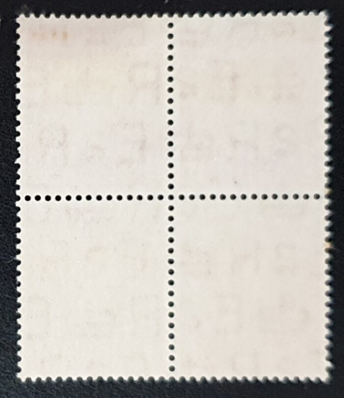 Great Britain Queen Elizabeth II 1953 SG515 ½d. TUDOR CROWN WMK ORANGE-RED WILDING Block of 4 LMM - Image 2