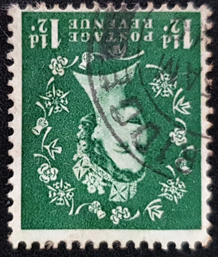 Great Britain Queen Elizabeth II  SG517wi 1½d. green Wmk. Inverted Used