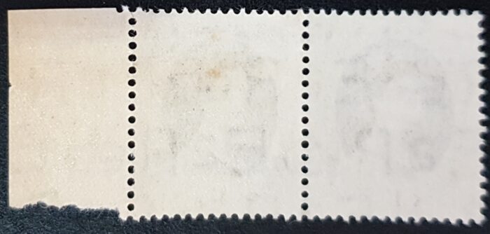 Great Britain Queen Elizabeth II 1953 SG529 1s bistre brown Pair M/M - Image 2