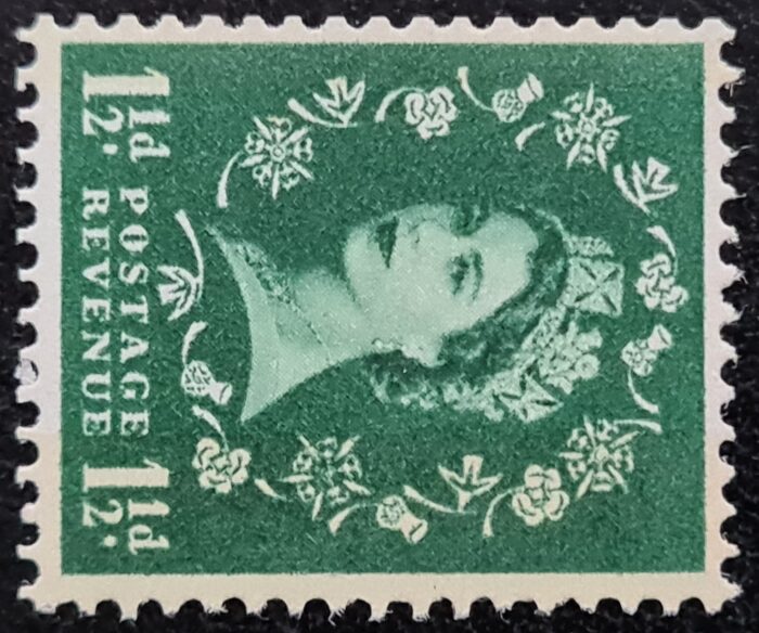 Great Britain Queen Elizabeth II 1961 SG612a green Wmk. Sideways MNH