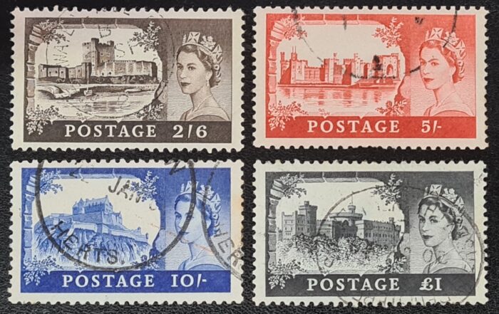 Great Britain Queen Elizabeth II 1963 SG595a-8a Printed by B.W. Set of 4 used